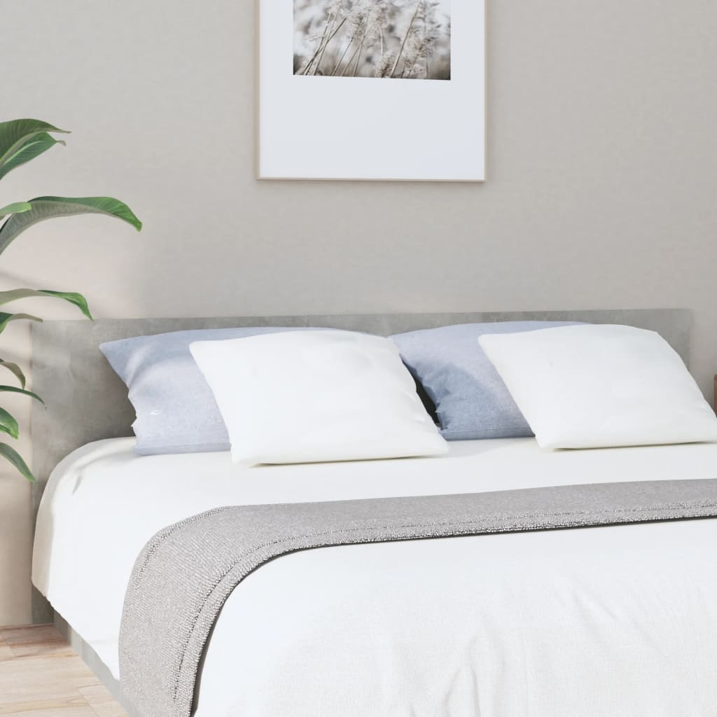 vidaXL Čelo postele betonově šedé 200 x 1,5 x 80 cm kompozitní dřevo