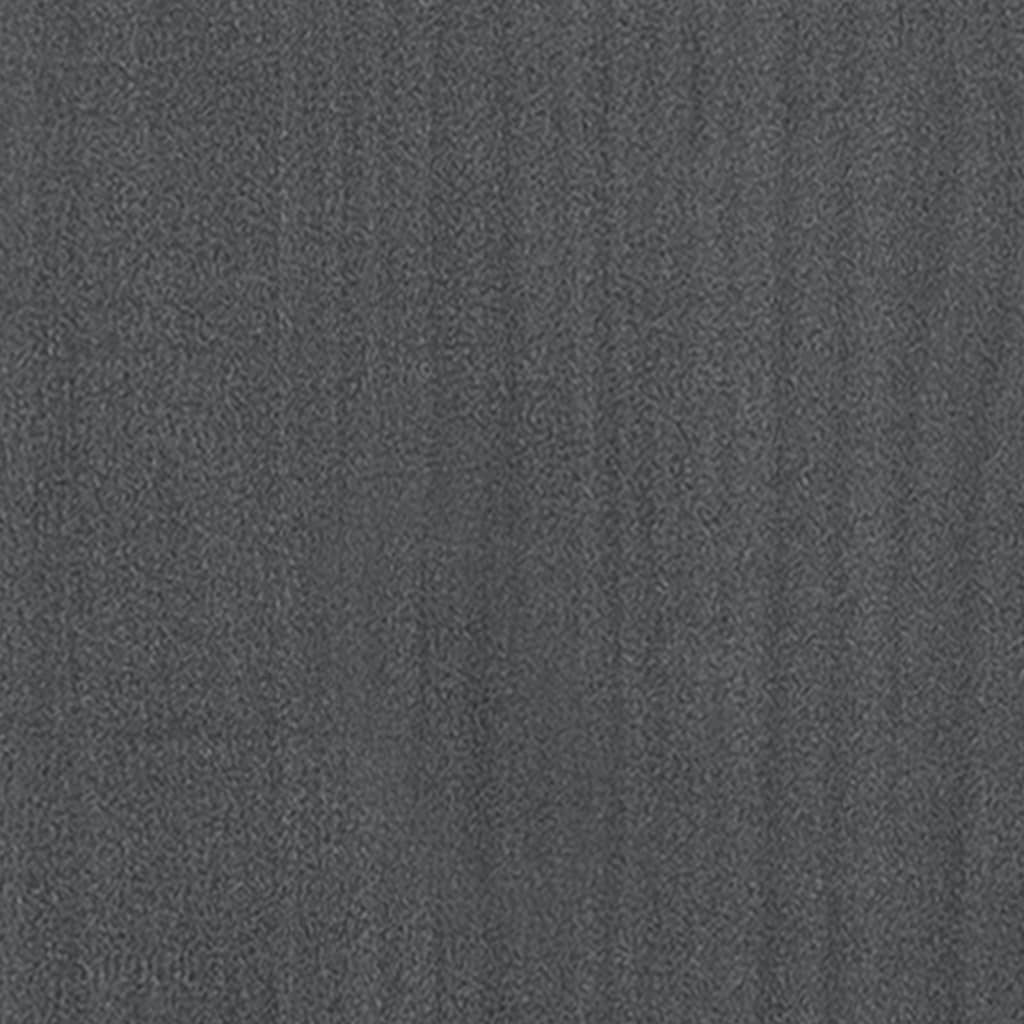 vidaXL Noční stolky 2 ks šedé 35,5x33,5x41,5 cm masivní borové dřevo