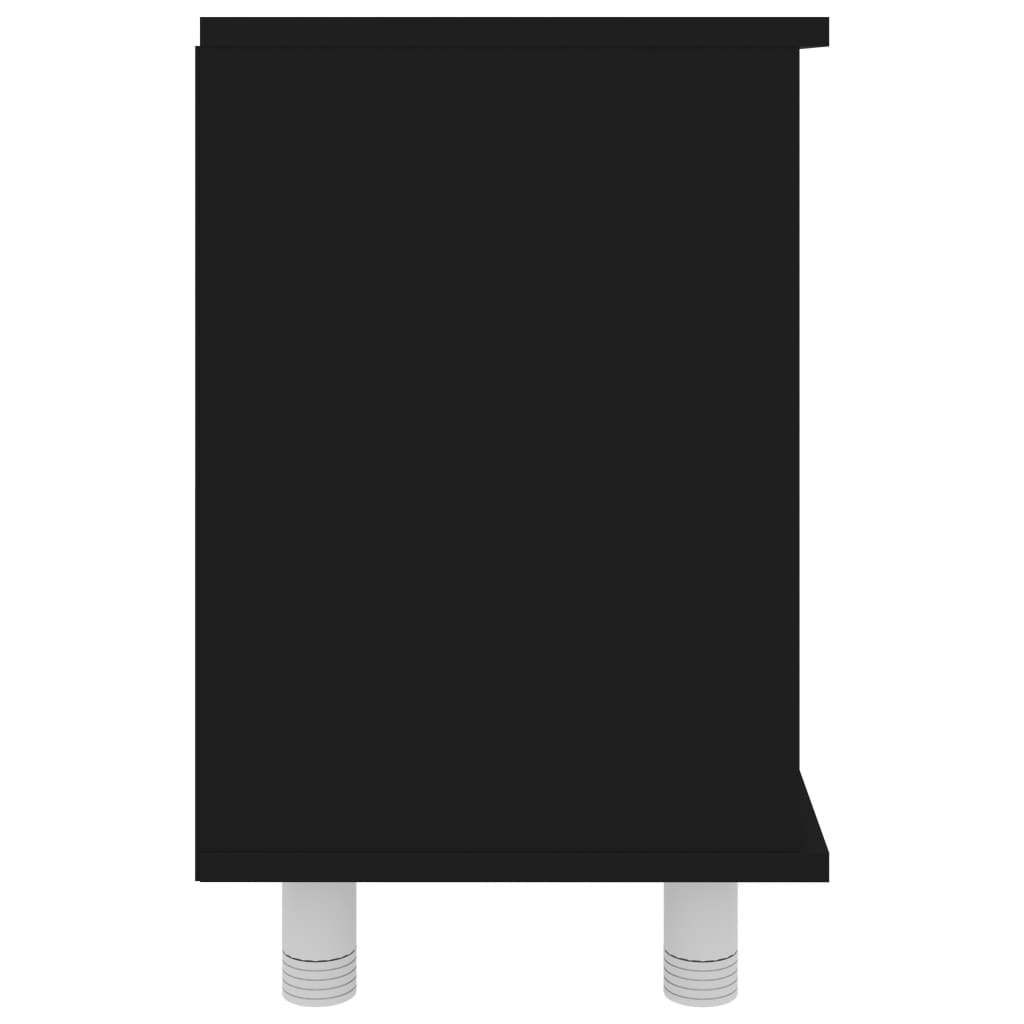 vidaXL Koupelnová skříňka černá 60 x 32 x 53,5 cm dřevotříska