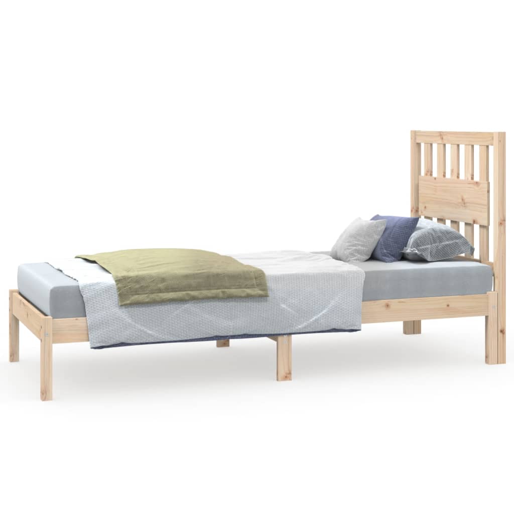 vidaXL Rám postele masivní borovice 75 x 190 cm Small Single