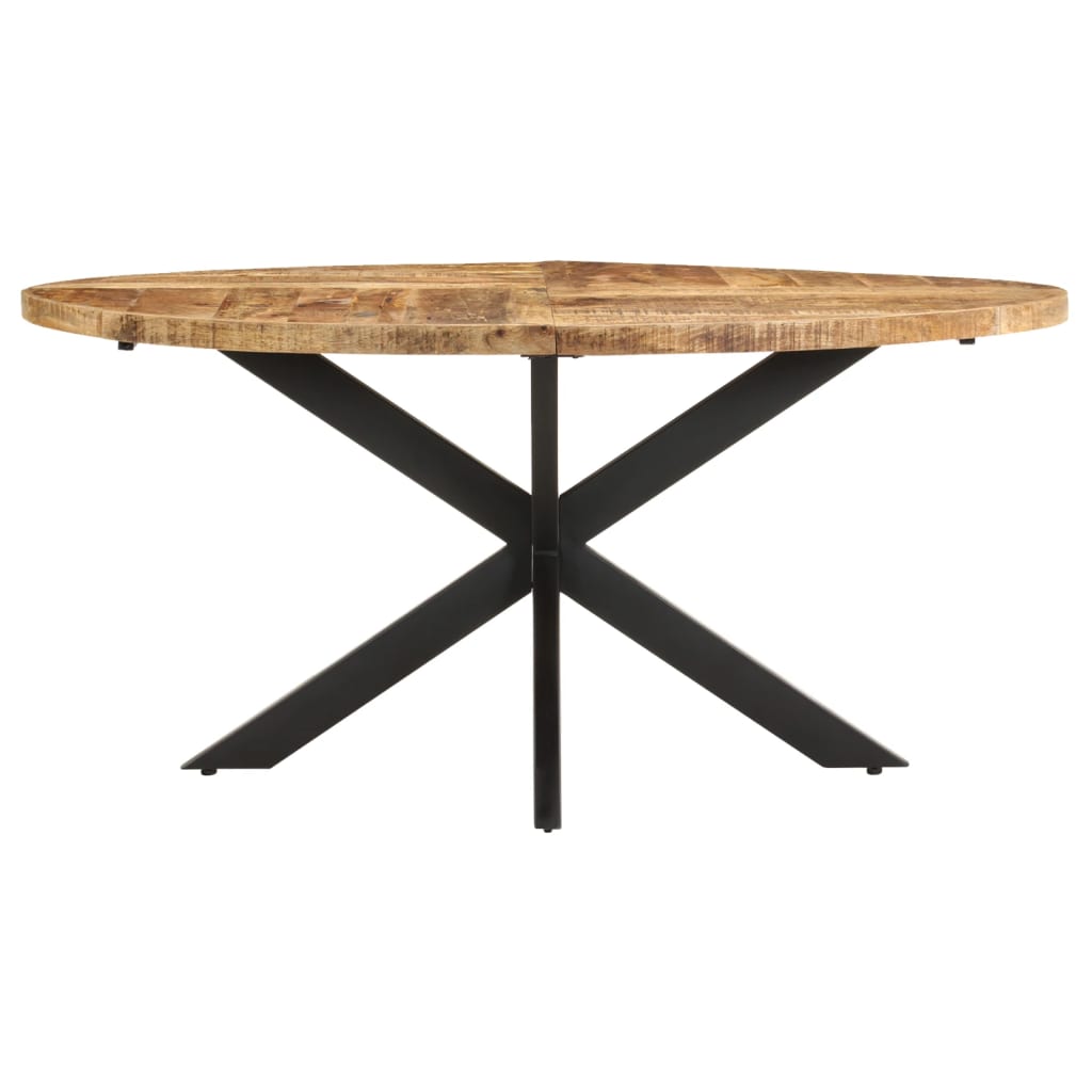 vidaXL Jídelní stůl 160 x 90 x 75 cm hrubé mangovníkové dřevo