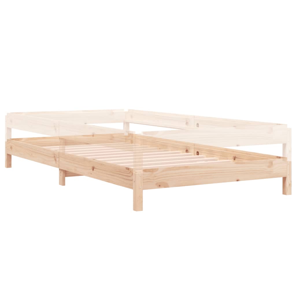 vidaXL Stohovatelná postel 90 x 200 cm masivní borovice