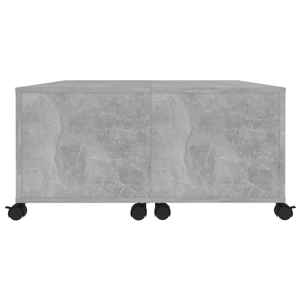 vidaXL Konferenční stolek betonově šedý 75 x 75 x 38 cm dřevotříska