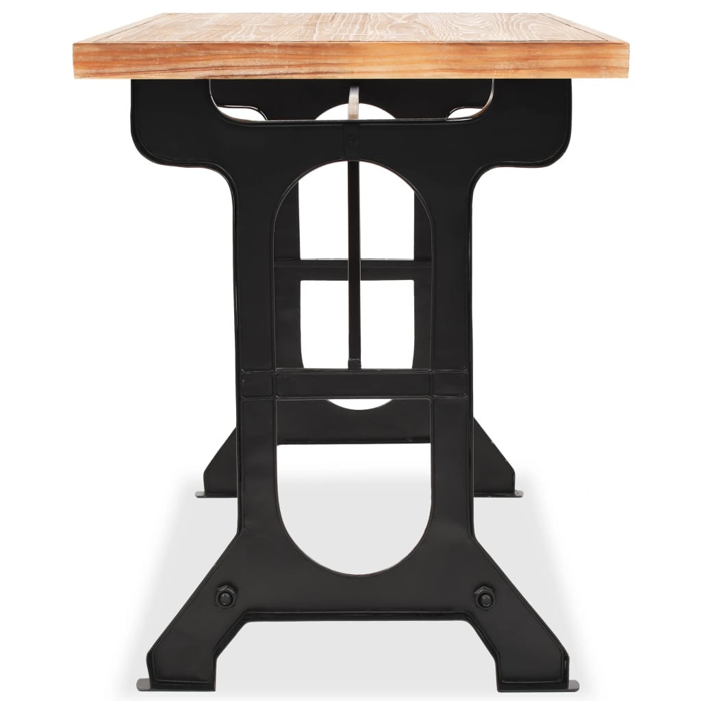 vidaXL Jídelní stůl, masivní jedlové dřevo, 122 x 65 x 82 cm