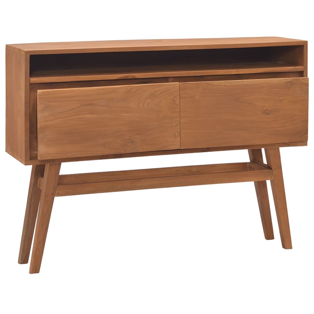 vidaXL Konzolový stolek 110 x 30 x 79 cm masivní teakové dřevo