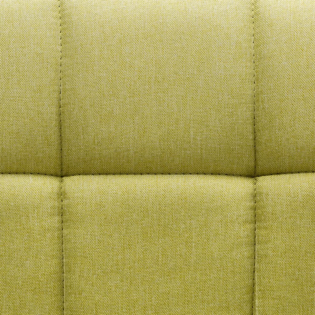 vidaXL Otočné jídelní židle 4 ks zelené textil
