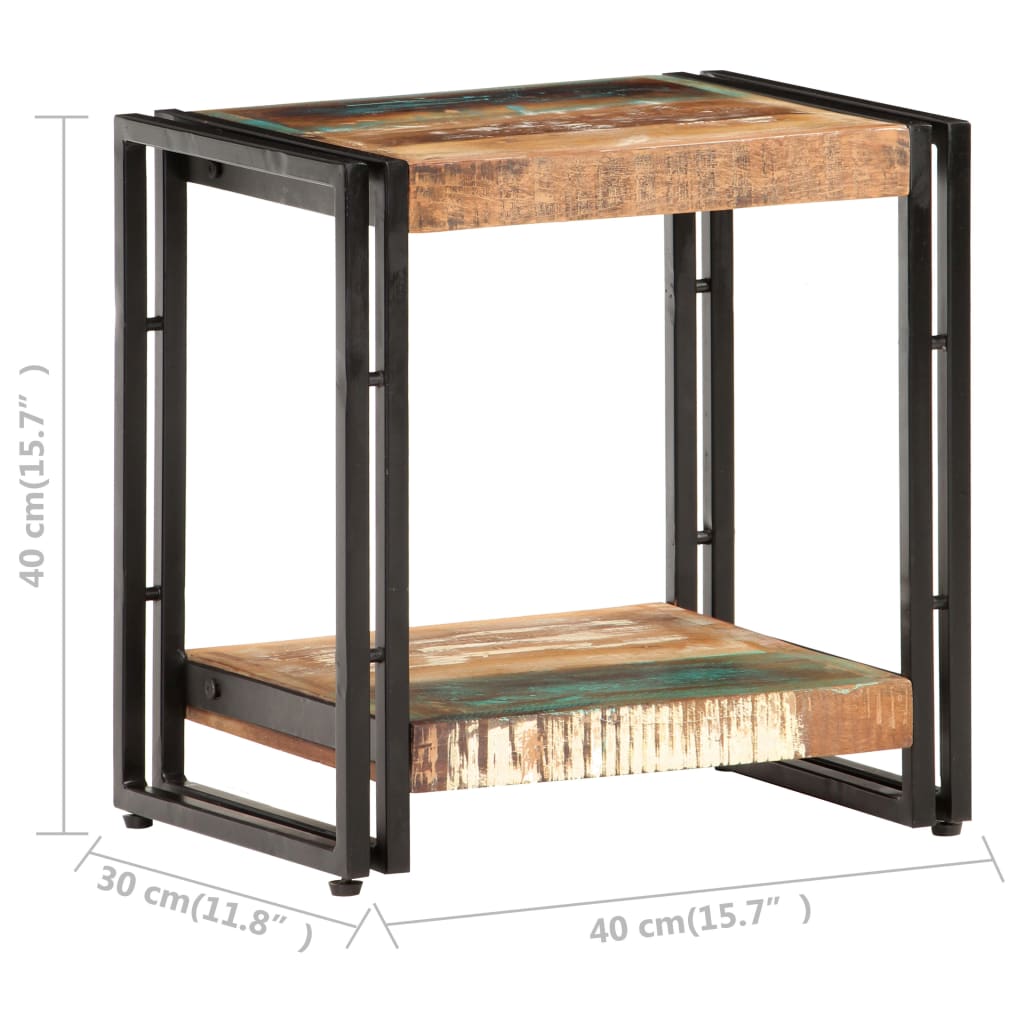 vidaXL Odkládací stolek 40 x 30 x 40 cm masivní recyklované dřevo