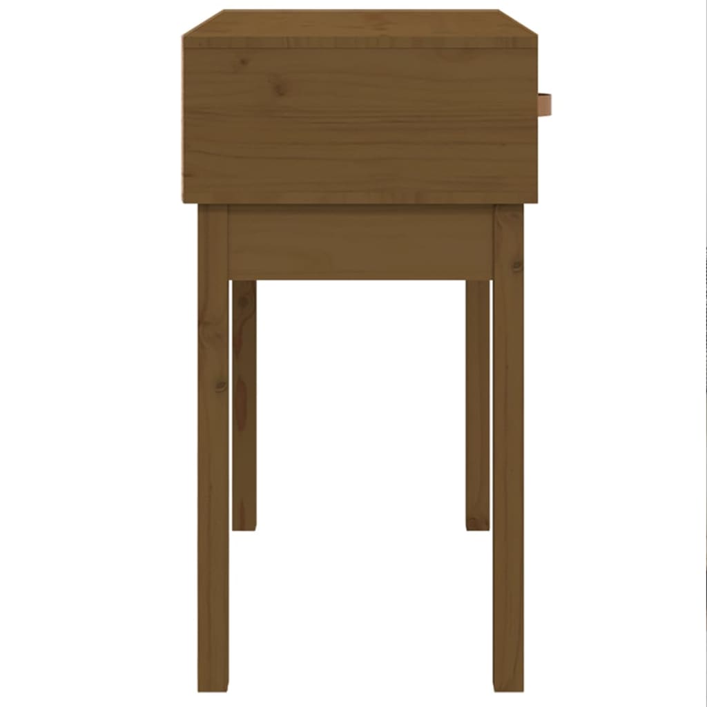 vidaXL Konzolový stolek medově hnědý 76,5x40x75cm masivní borové dřevo