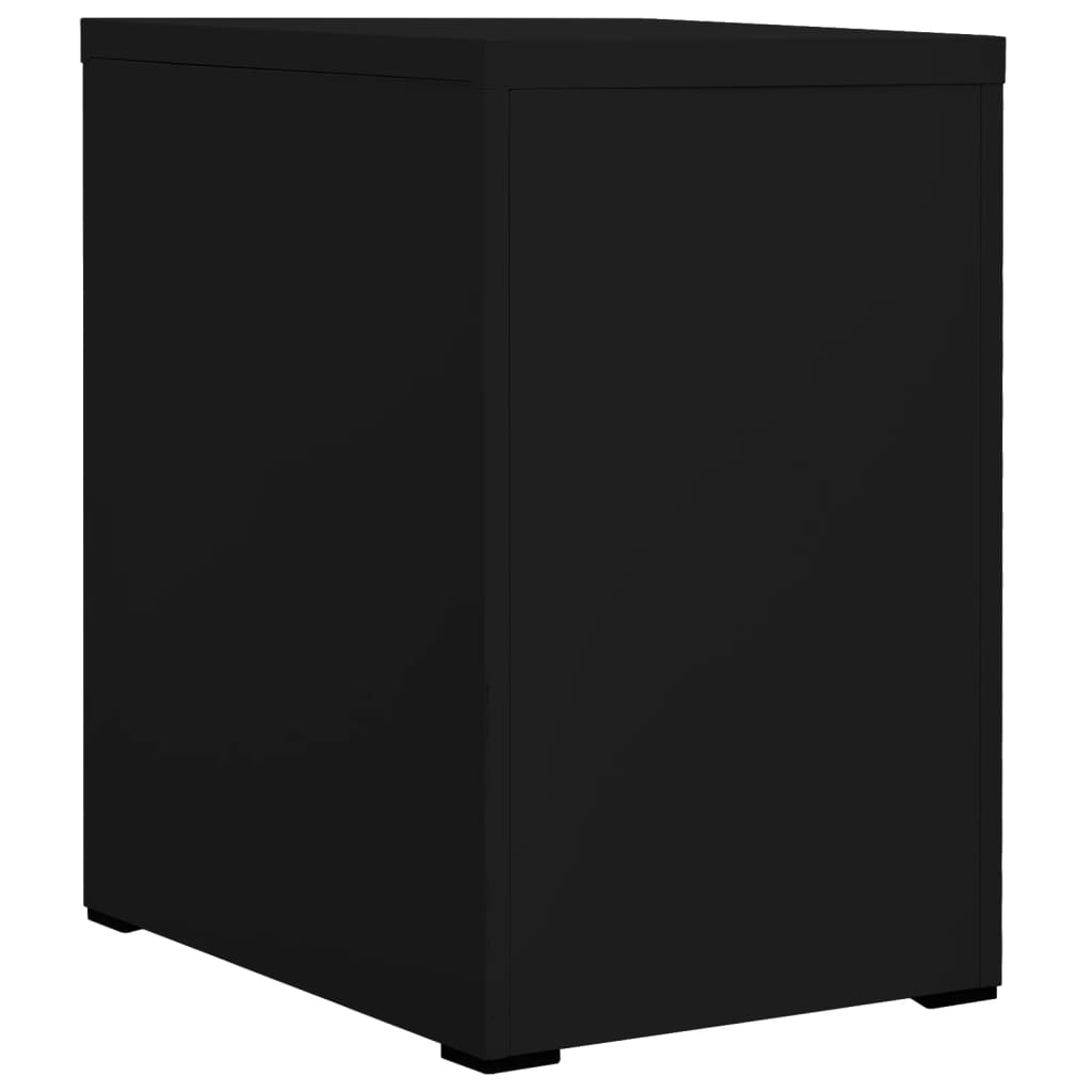 vidaXL Kancelářská skříň černá 46 x 62 x 72,5 cm ocel