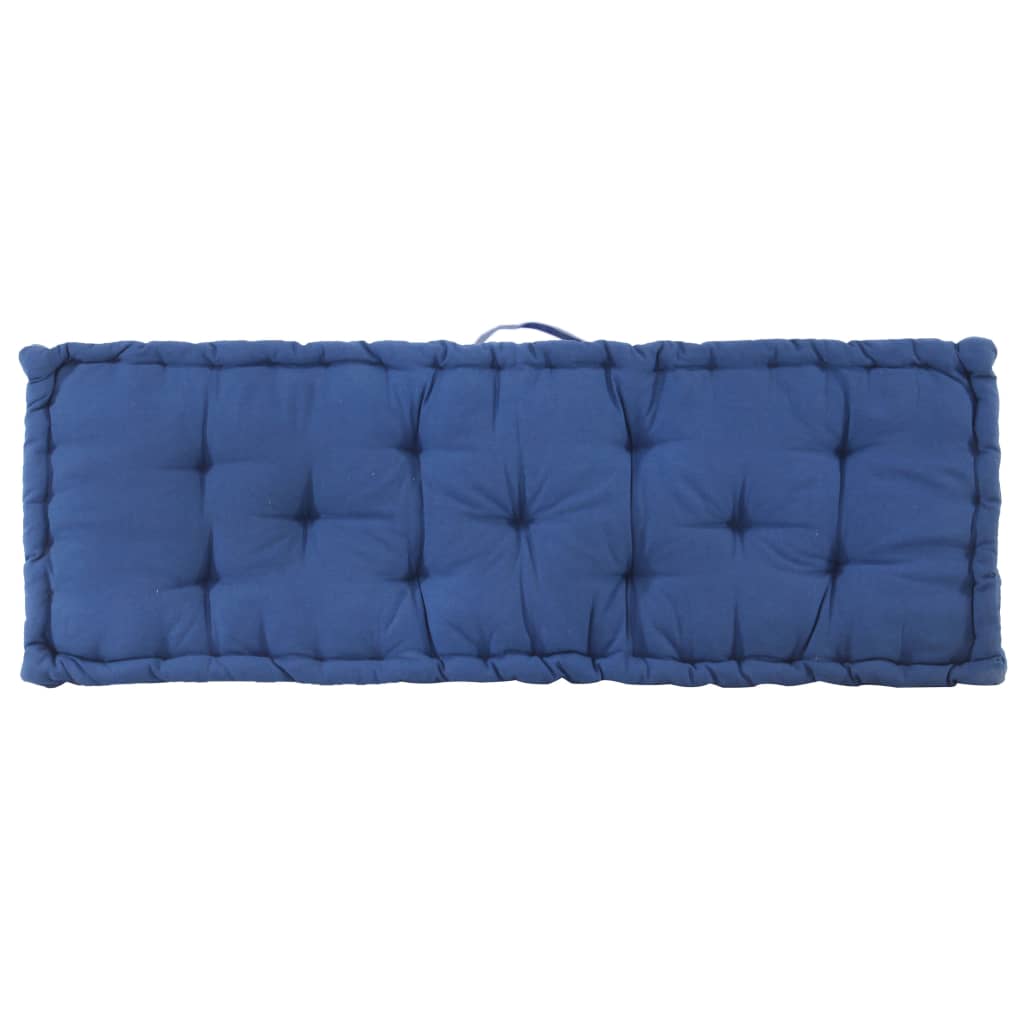 vidaXL Podušky na nábytek z palet 2 ks bavlna světle modré