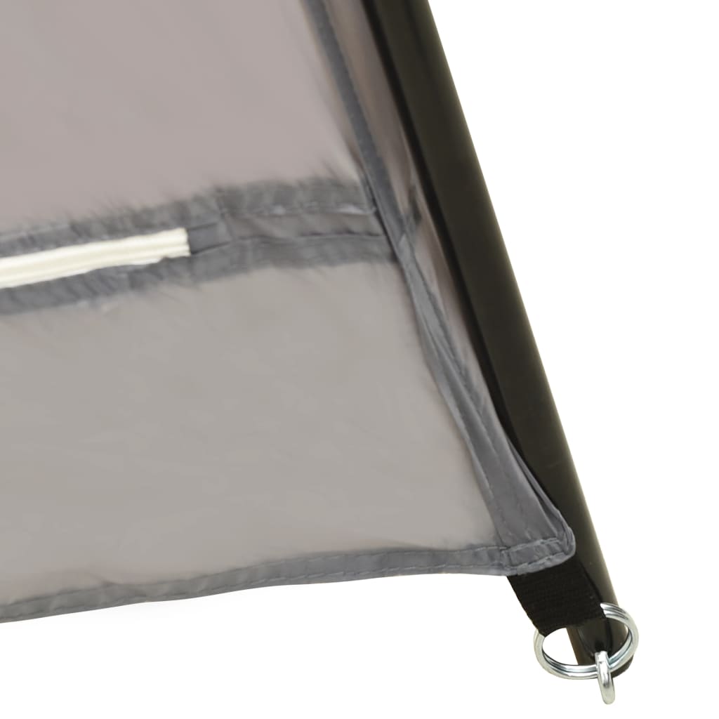 vidaXL Stan na bazén textil 500 x 433 x 250 cm šedý