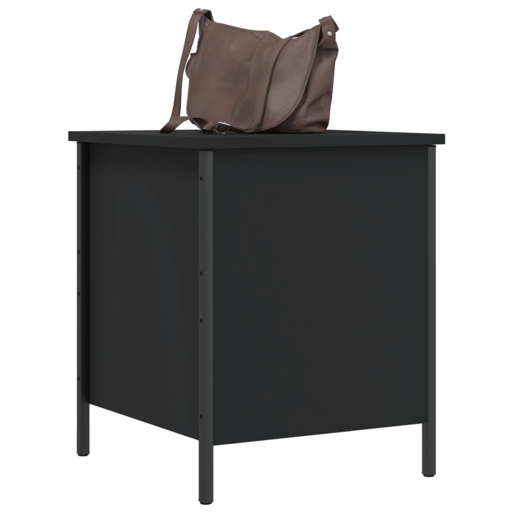 vidaXL Úložná lavice černá 40 x 42,5 x 50 cm kompozitní dřevo