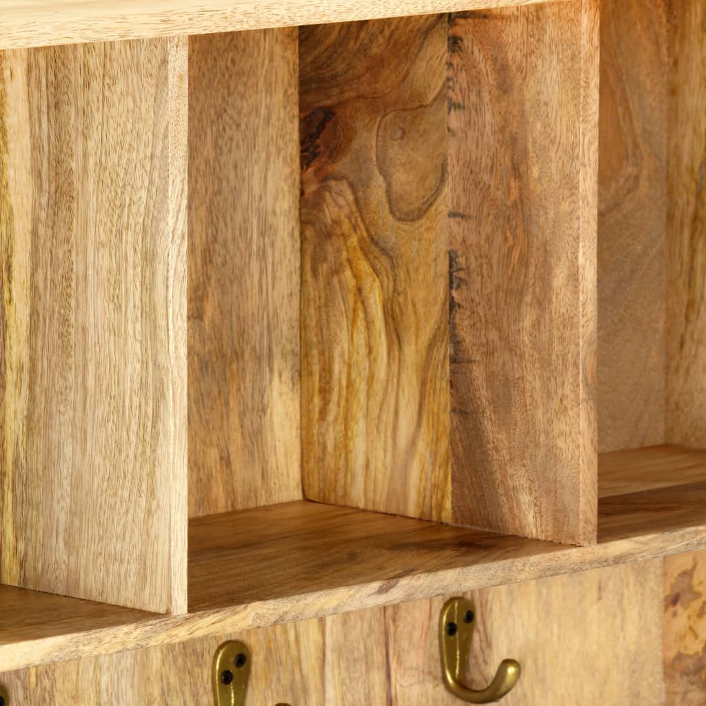 vidaXL Nástěnný věšák 70 x 20 x 36 cm masivní mangovníkové dřevo