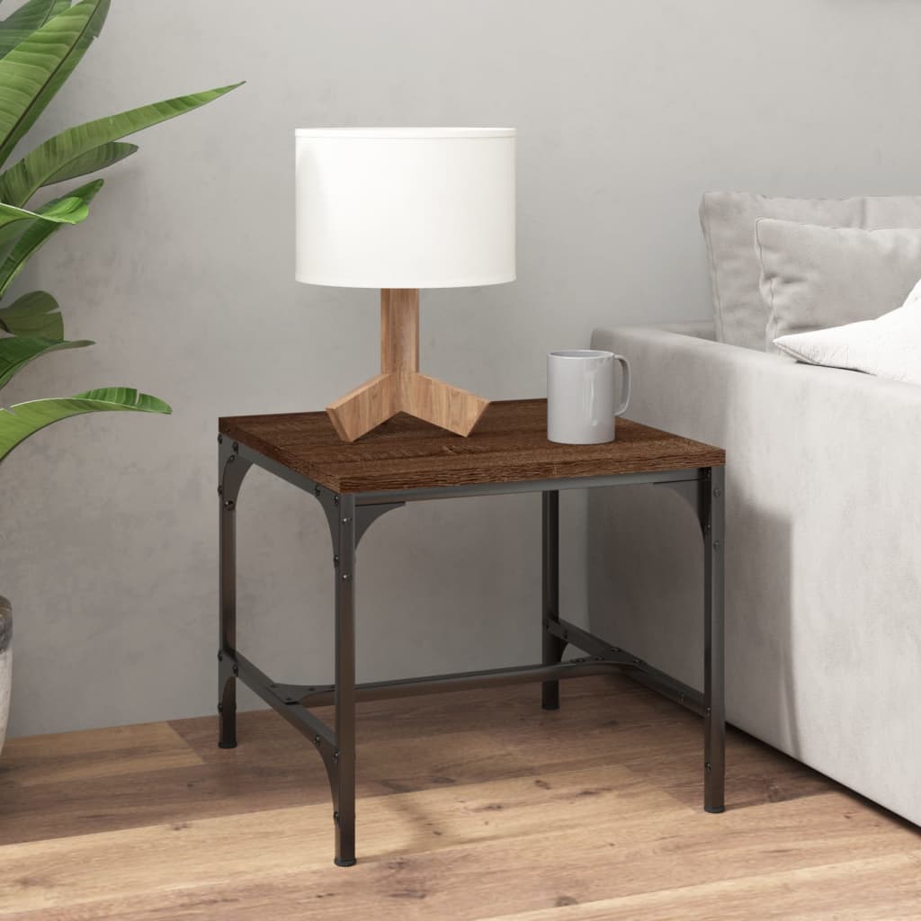 vidaXL Konferenční stolek hnědý dub 50x50x35 cm kompozitní dřevo