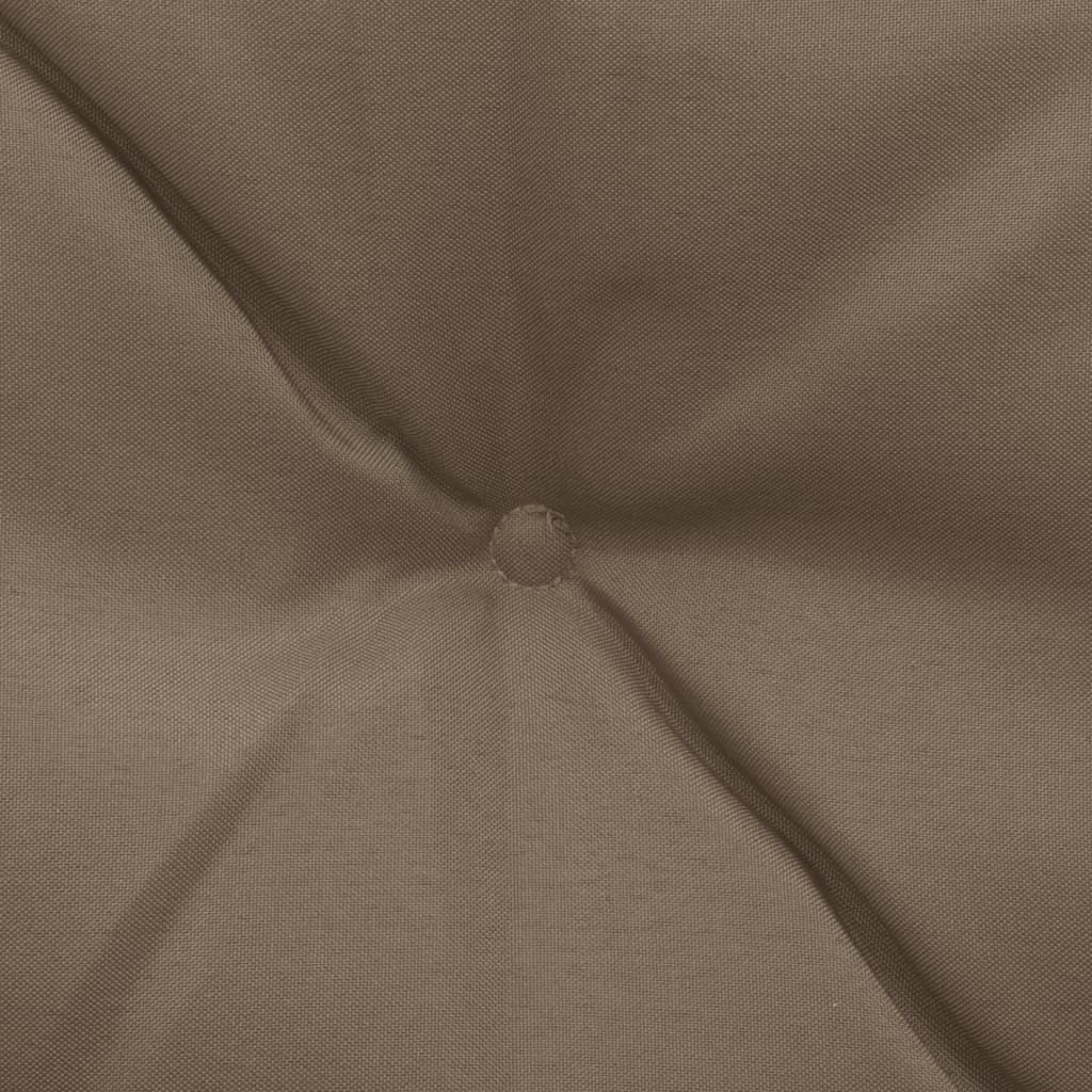 vidaXL Podušky pro závěsné houpací křeslo 2 ks taupe 50 cm textil