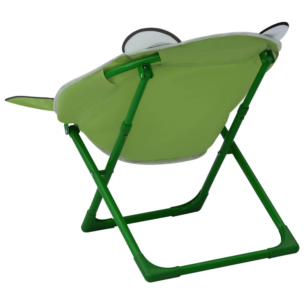 vidaXL Dětské zahradní židle 2 ks zelené textil