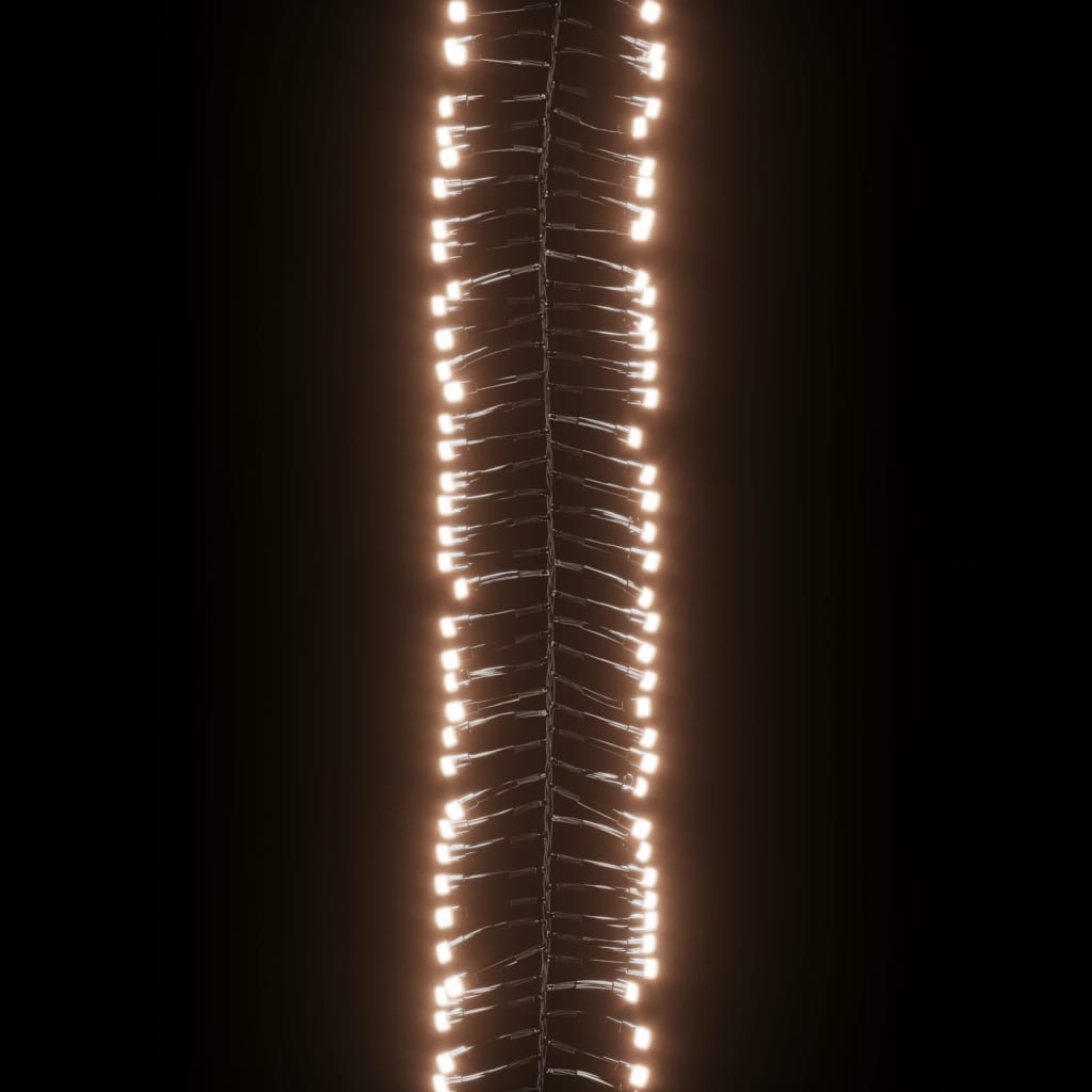 vidaXL Světelný LED řetěz trs s 1 000 LED diodami teplý bílý 11 m PVC