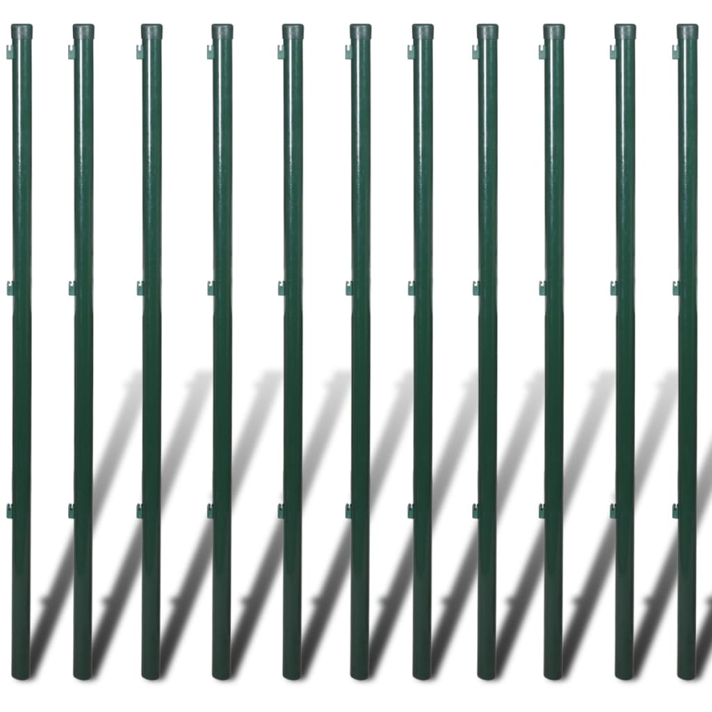 vidaXL Drátěné pletivo se sloupky a kolíky ocel 0,8 x 25 m