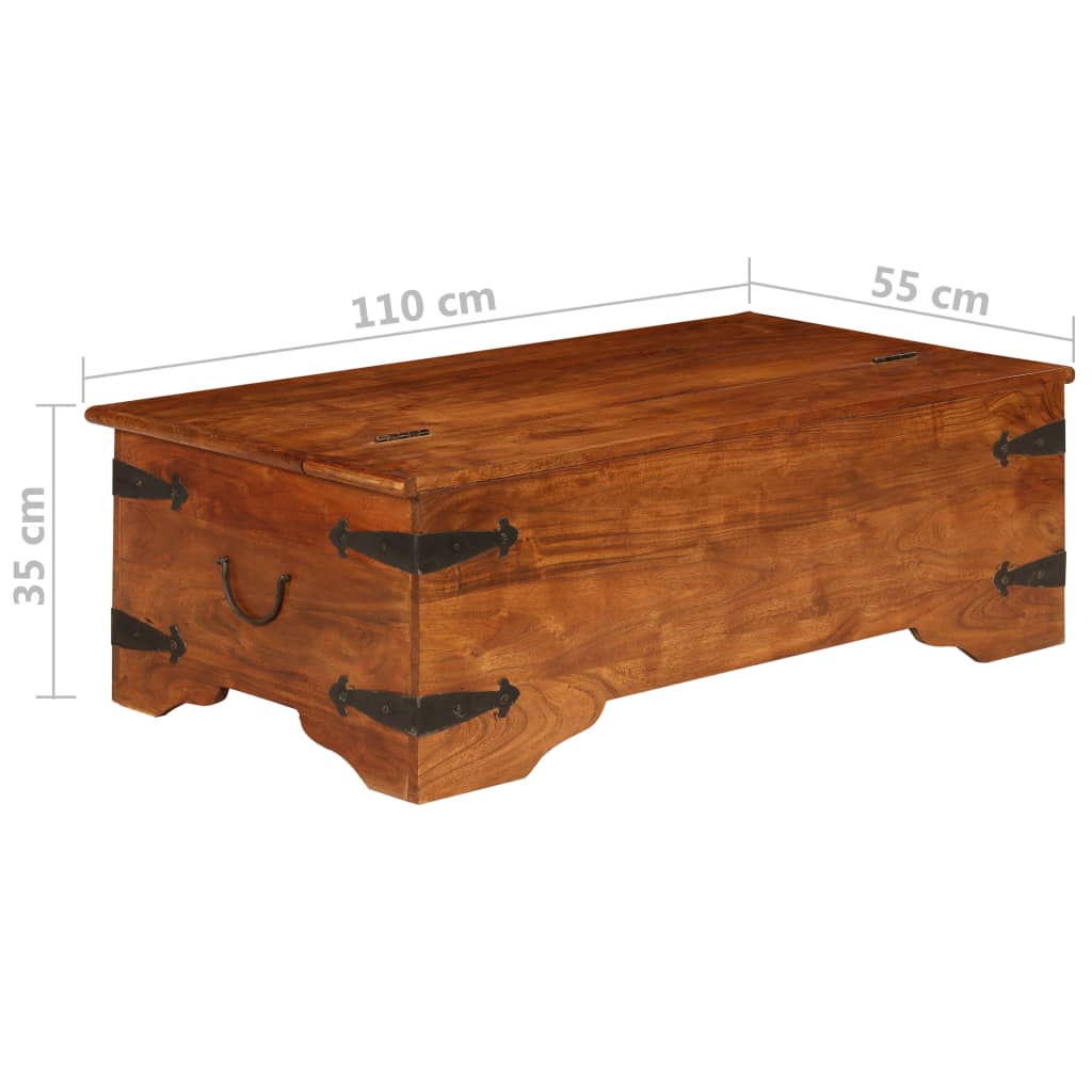 vidaXL Konferenční stolek akácie s medovým povrchem 110 x 55 x 35 cm