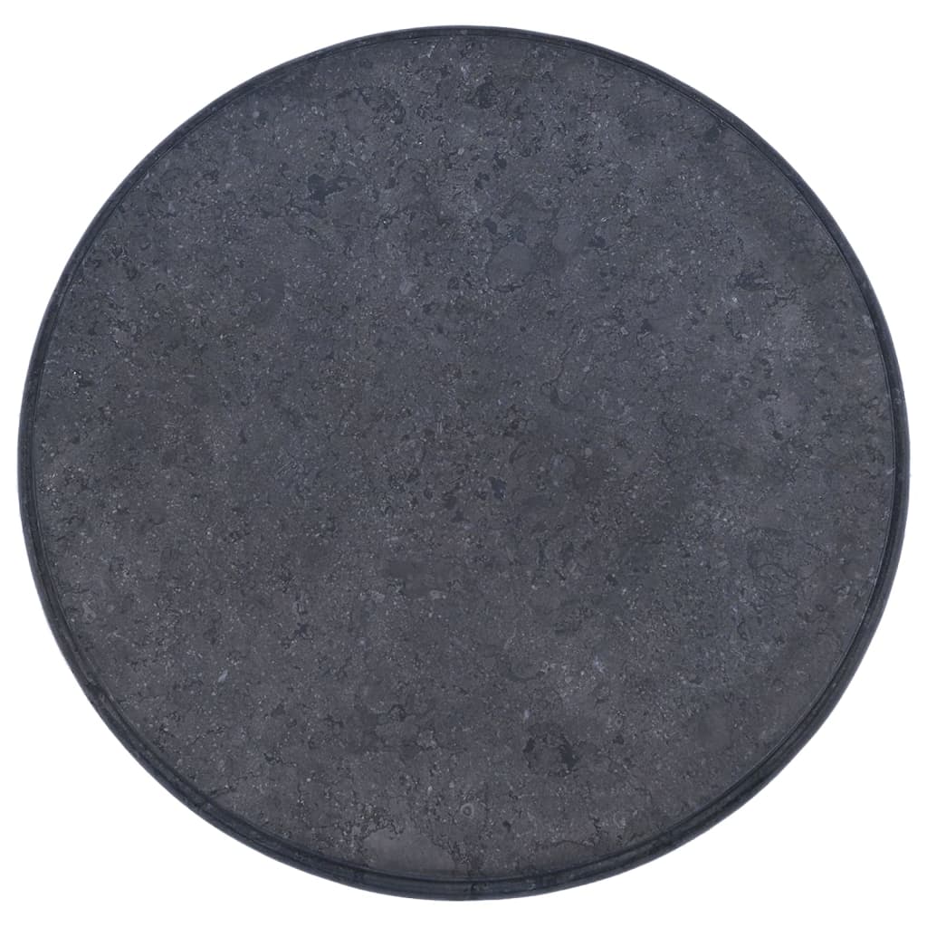 vidaXL Stolní deska černá Ø 60 x 2,5 cm mramor