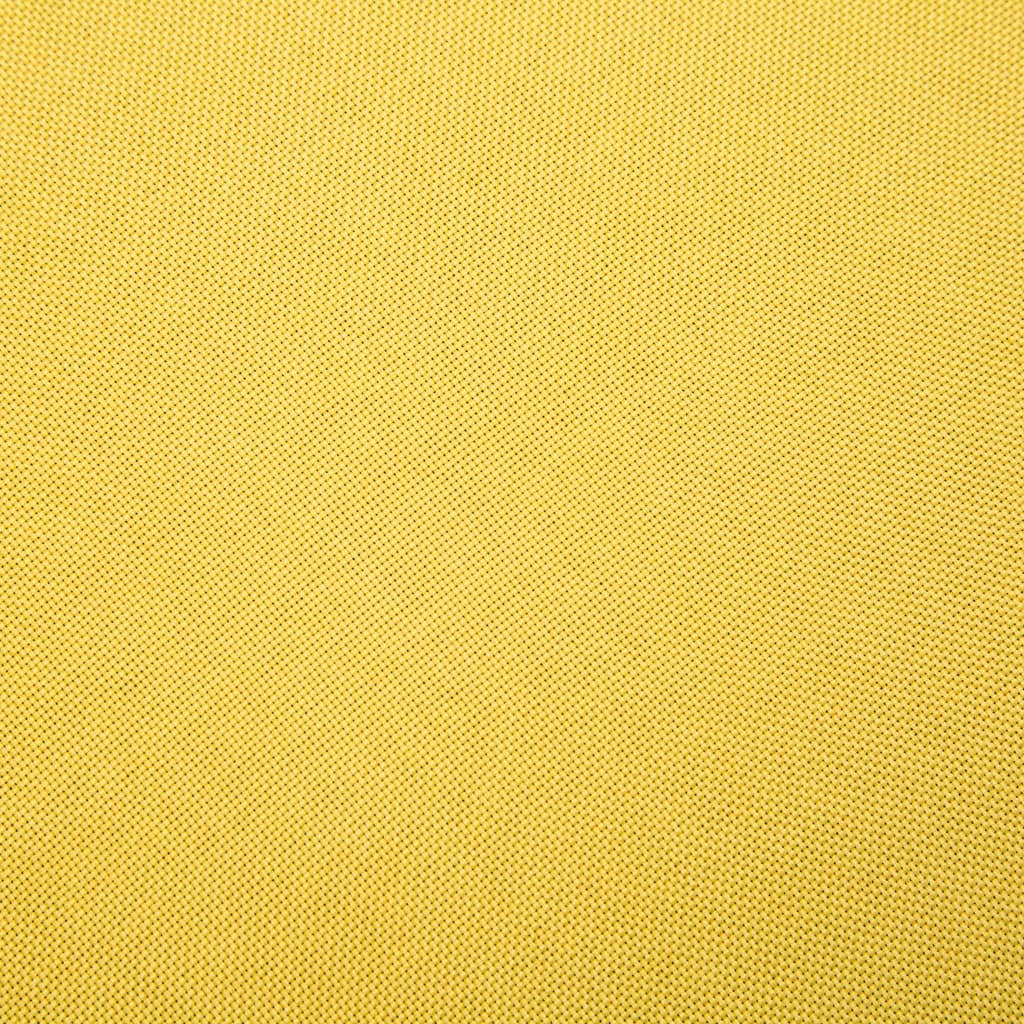 vidaXL Sedací souprava pro 3 osoby 2 kusy textilní čalounění žluté