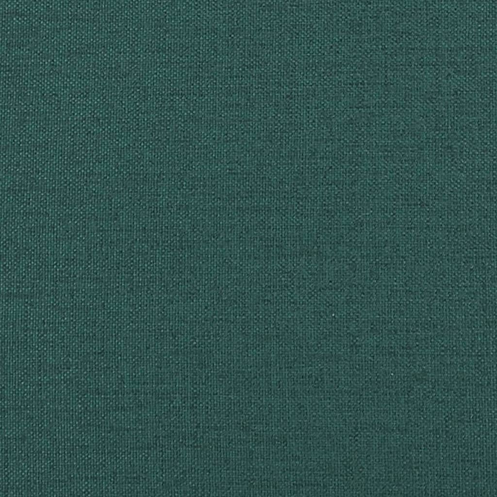 vidaXL Zvedací polohovací křeslo tmavě zelené textil