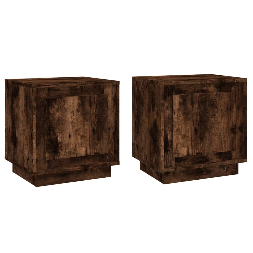 vidaXL Noční stolky 2 ks kouřový dub 44 x 35 x 45 cm kompozitní dřevo