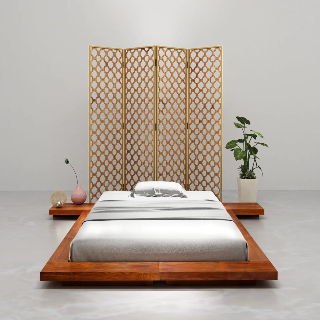 vidaXL Rám japonské futonové postele masivní akáciové dřevo 90x200 cm