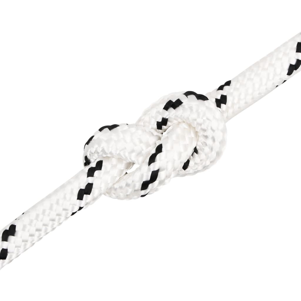 vidaXL Pracovní lano bílé 20 mm 25 m polyester