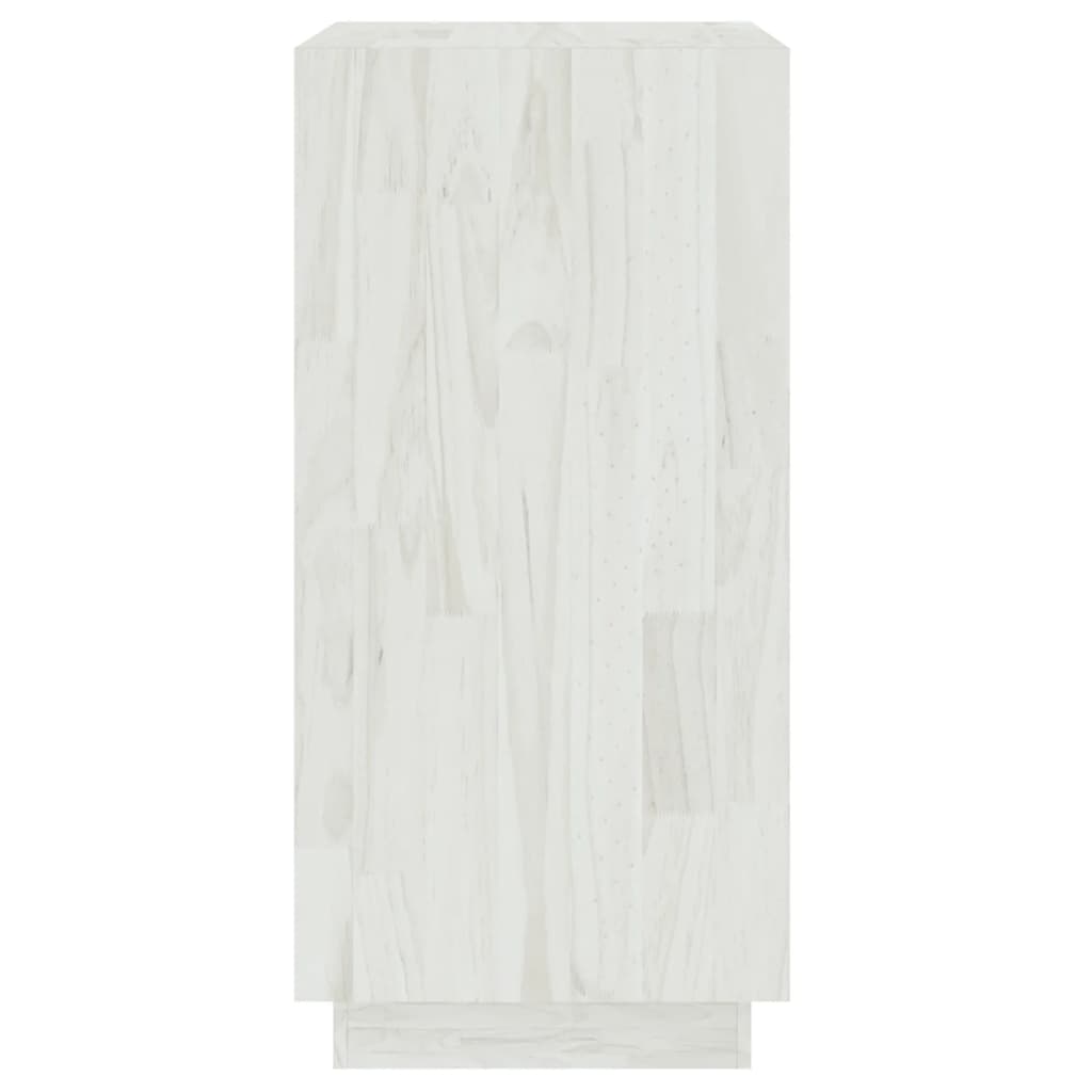 vidaXL Knihovna bílá 40 x 35 x 71 cm masivní borovice
