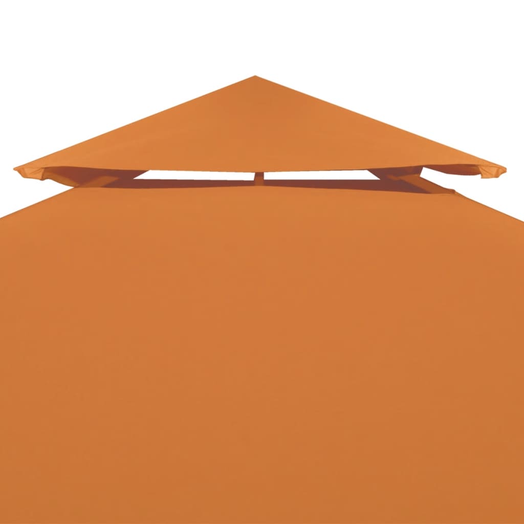 vidaXL Nepromokavá náhradní střecha na altán 310g/m² oranžová 3x3 m
