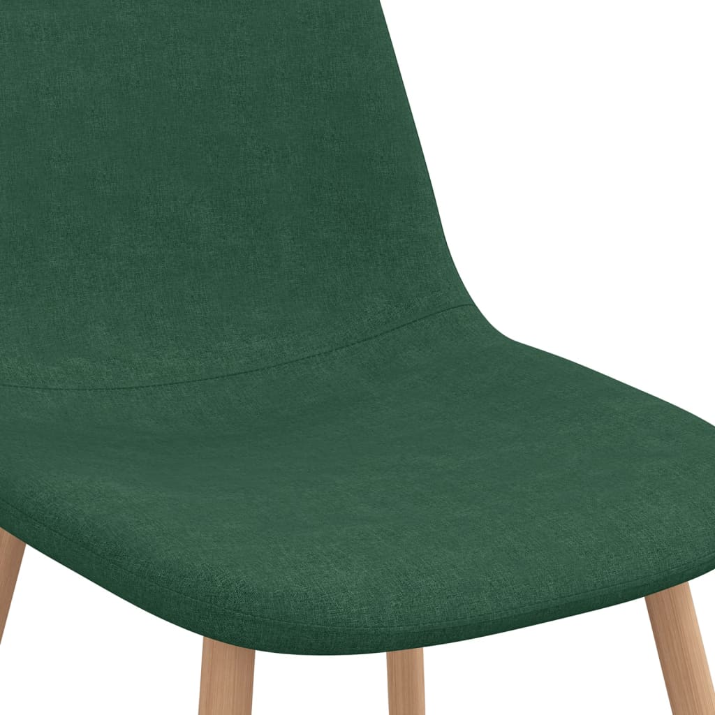 vidaXL Jídelní židle 2 ks zelené textil
