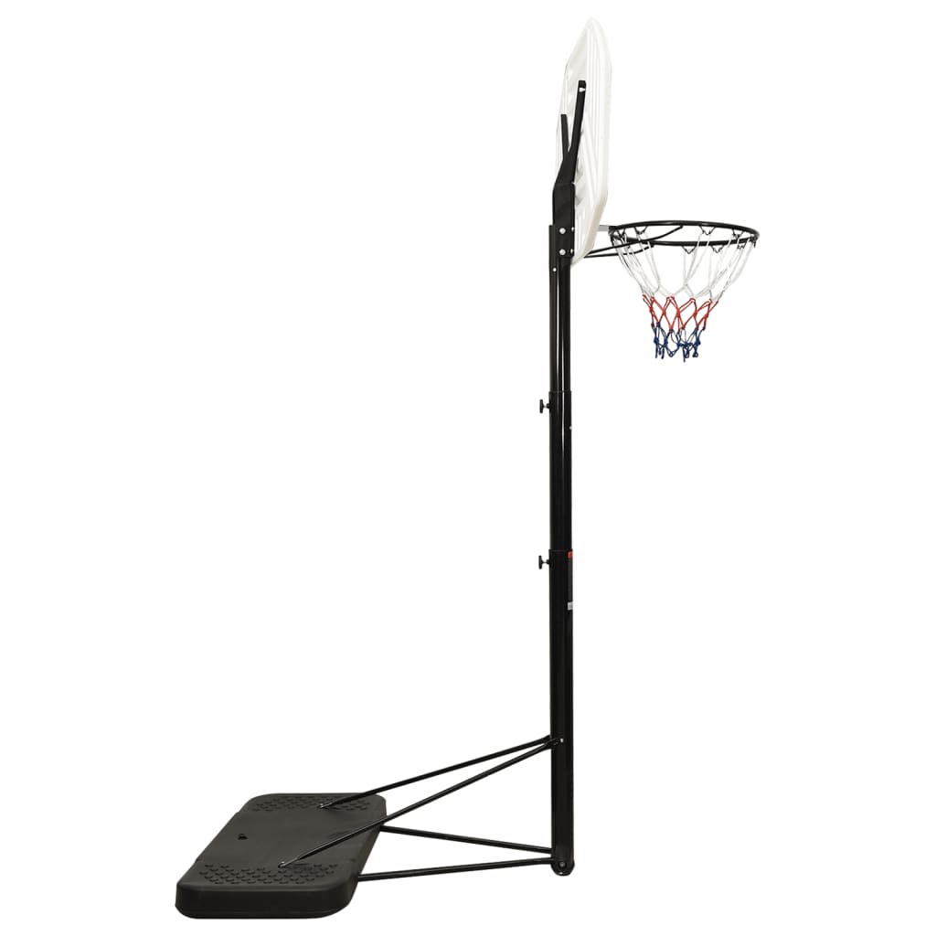 vidaXL Basketbalový koš bílý 258–363 cm polyethylen