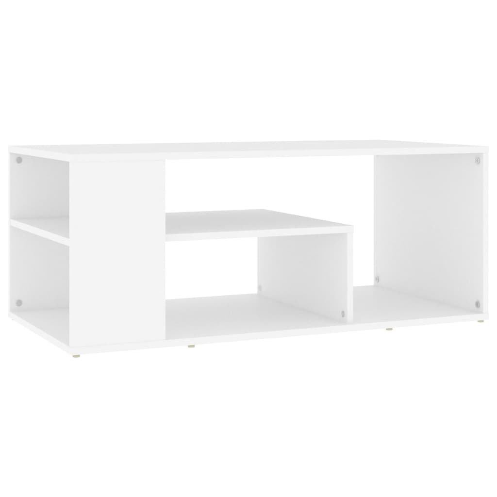 vidaXL Konferenční stolek bílý 100 x 50 x 40 cm dřevotříska