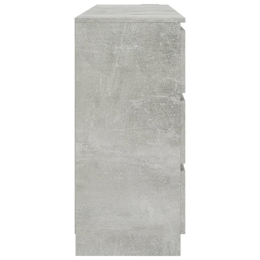 vidaXL Příborník betonově šedý 140 x 35 x 76 cm dřevotříska