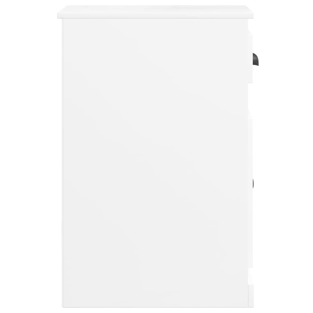 vidaXL Odkládací skříňka se zásuvkou lesklá bílá 40x50x75 cm kompozit