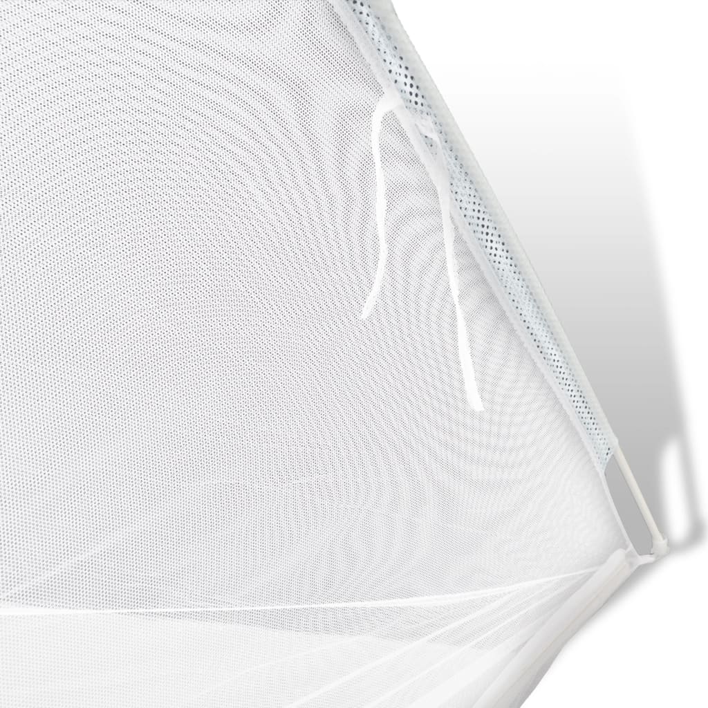 vidaXL Kempingový stan 200 x 120 x 130 cm sklolaminát bílý