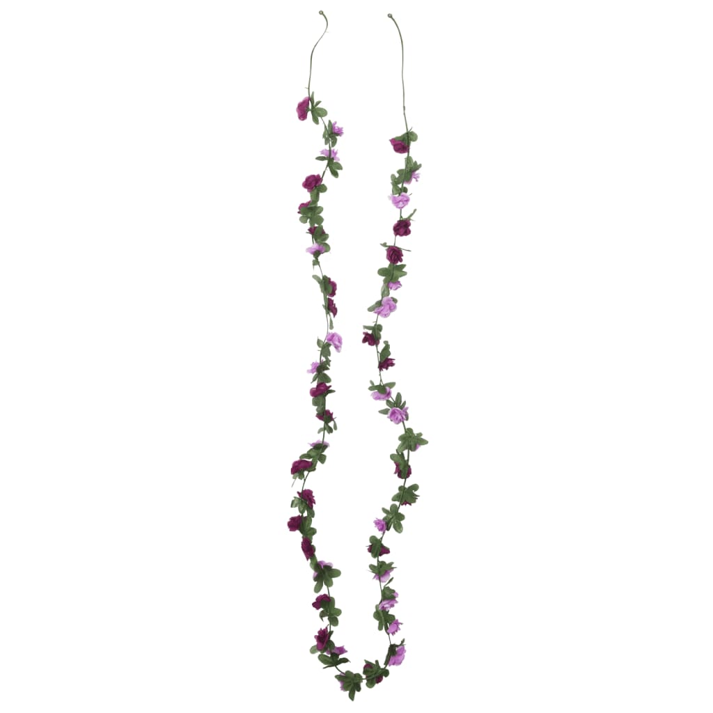 vidaXL Umělá květinová girlanda 6 ks světle fialová 250 cm