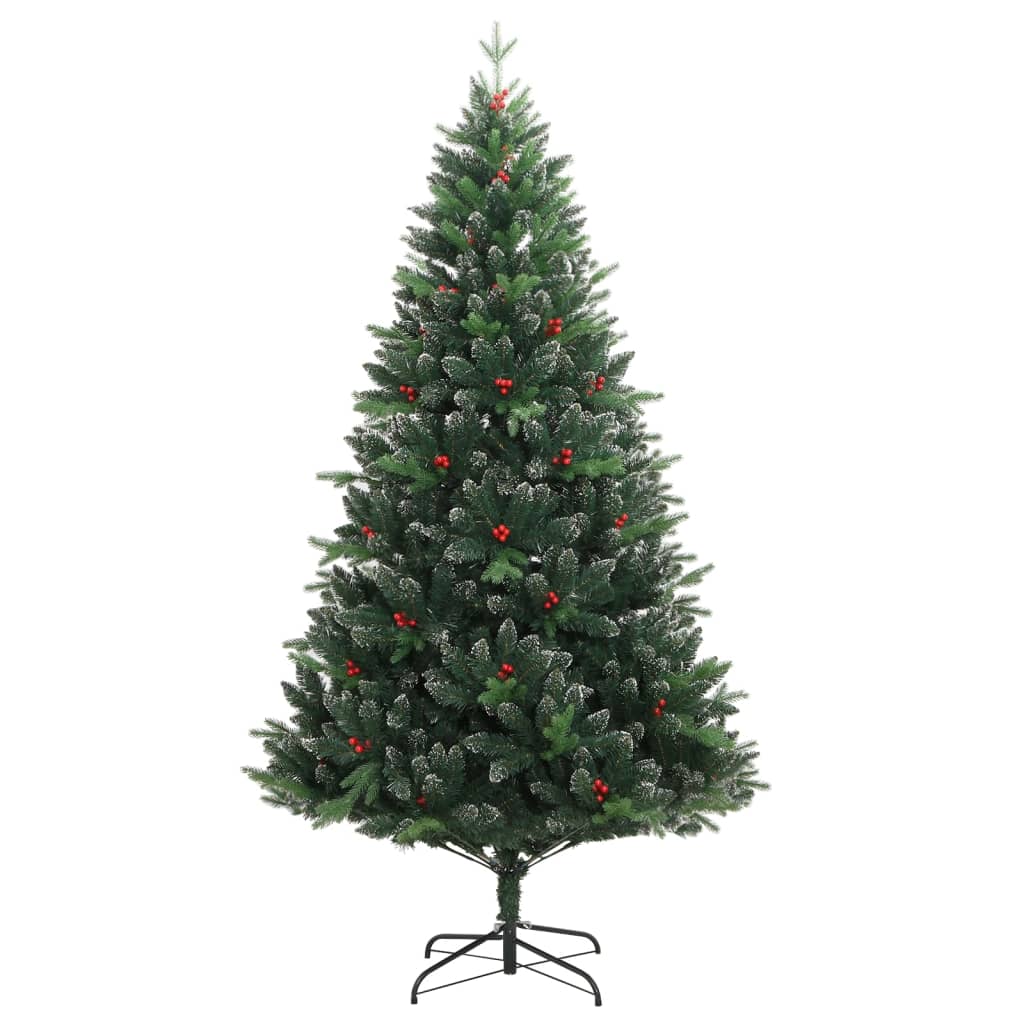 vidaXL Umělý sklápěcí vánoční stromek se 150 LED a koulemi 120 cm