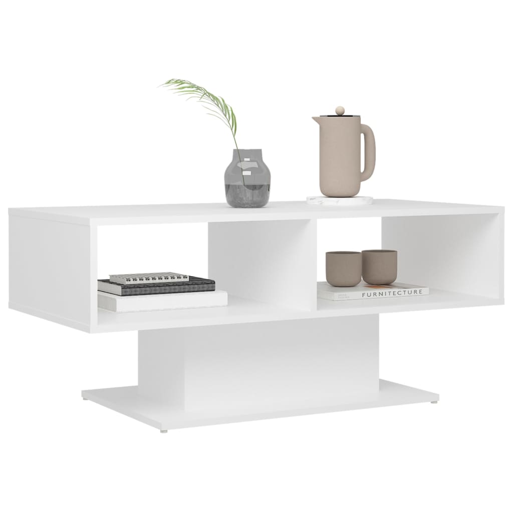vidaXL Konferenční stolek bílý 103,5 x 50 x 44,5 cm dřevotříska