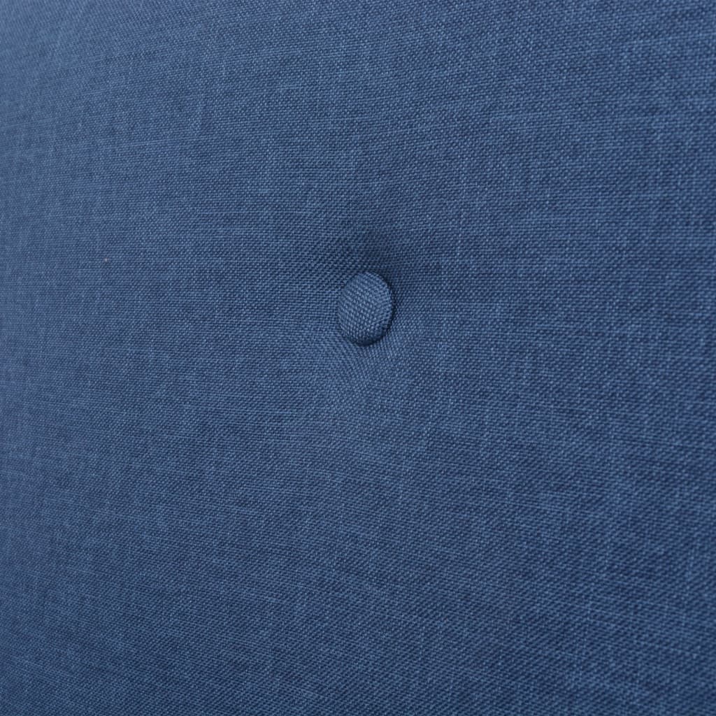 vidaXL 2místná sedačka textil modrá