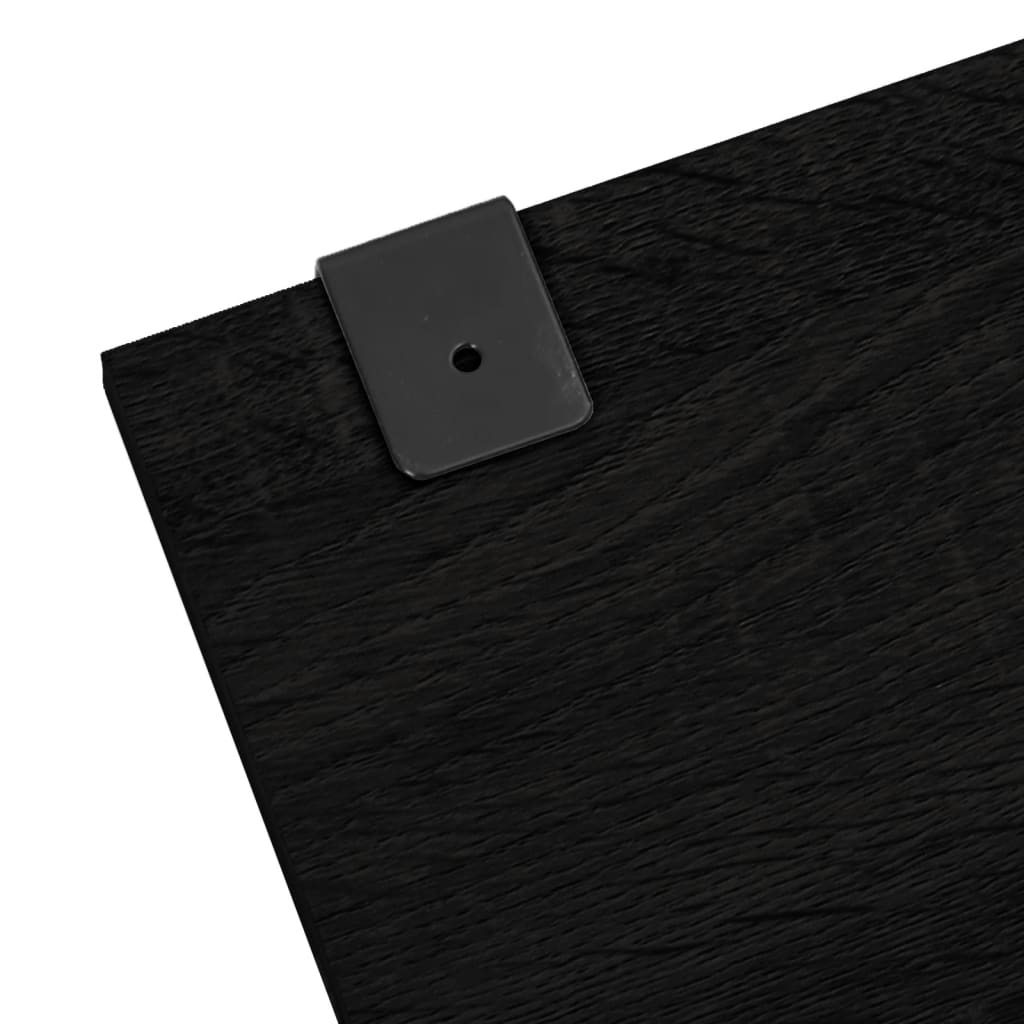 vidaXL 5dílná koupelnová sestava černá kompozitní dřevo