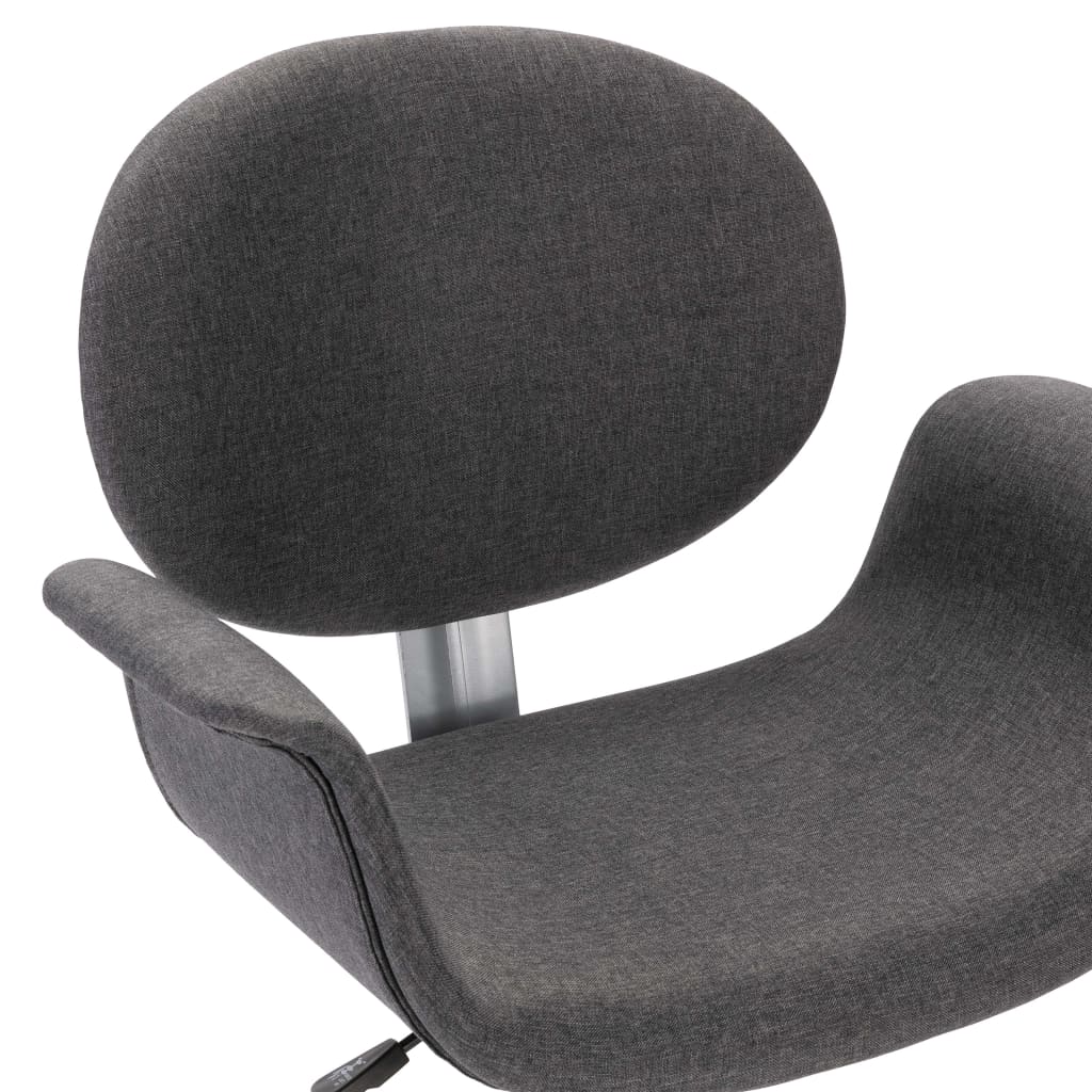 vidaXL Otočné jídelní židle 6 ks šedé textil