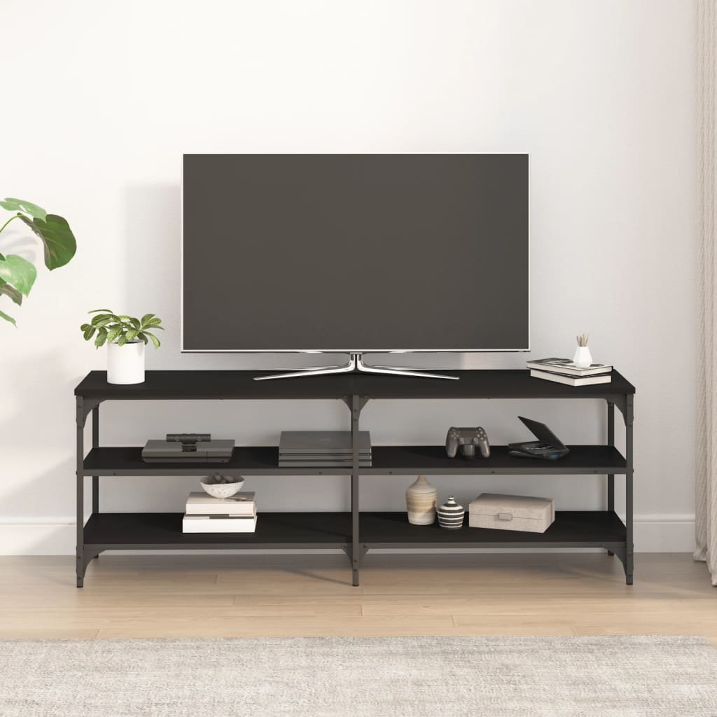 vidaXL TV skříňka černá 140 x 30 x 50 cm kompozitní dřevo