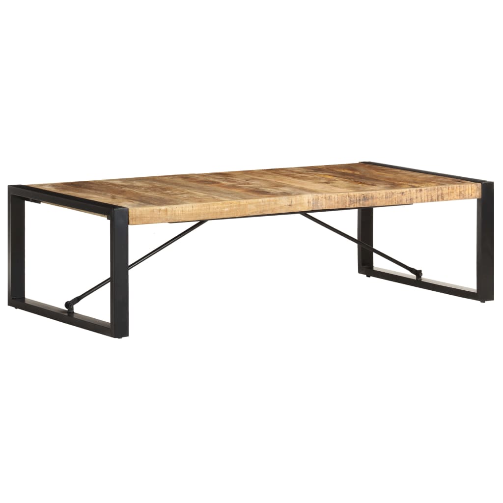 vidaXL Konferenční stolek 140 x 70 x 40 cm hrubé mangovníkové dřevo