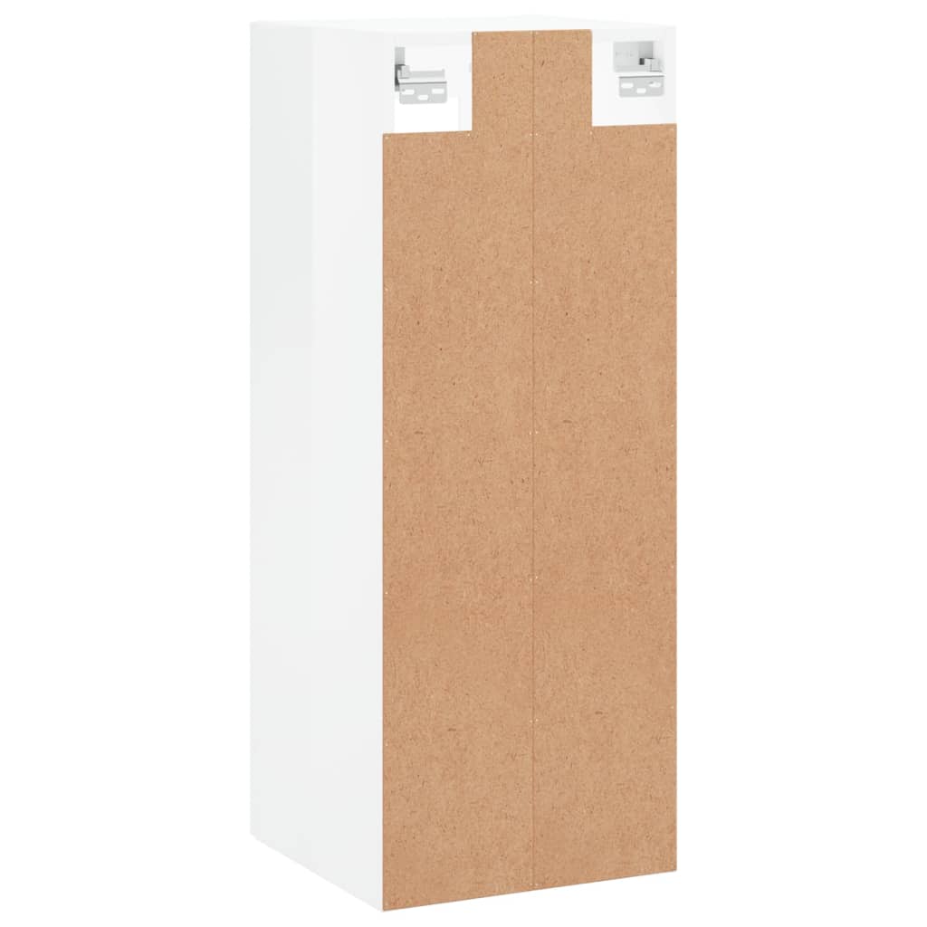 vidaXL Nástěnná skříňka bílá s vysokým leskem 34,5 x 34 x 90 cm