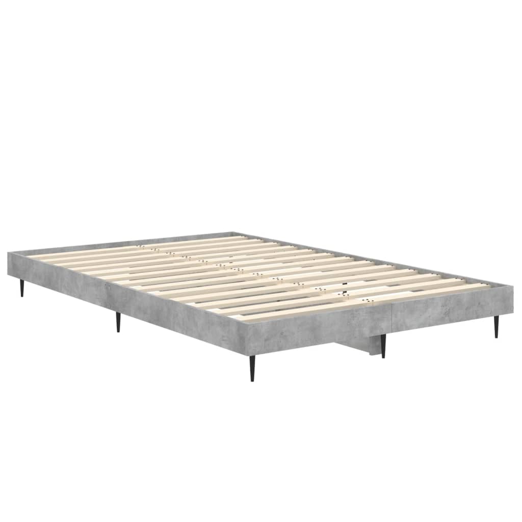 vidaXL Rám postele betonově šedý 120 x 190 cm kompozitní dřevo