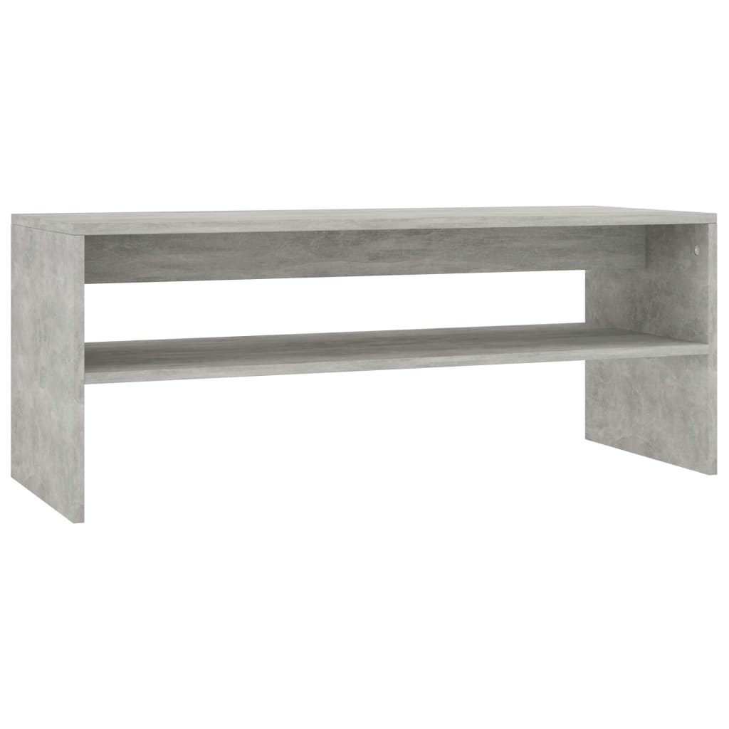 vidaXL Konferenční stolek betonově šedý 100 x 40 x 40 cm dřevotříska