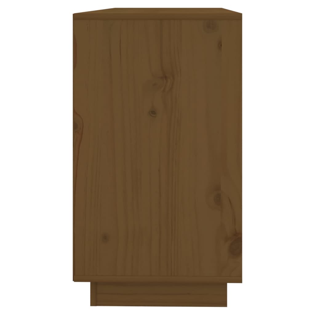 vidaXL Příborník medově hnědý 111 x 34 x 60 cm masivní borové dřevo