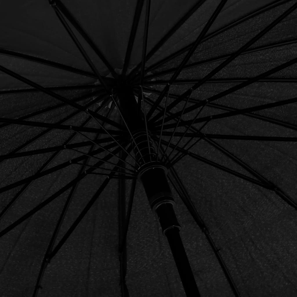 vidaXL Deštník automatický černý 105 cm